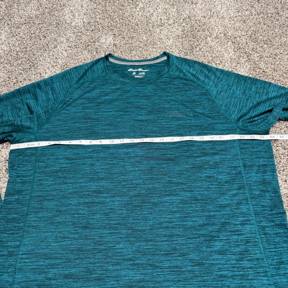 Eddie Bauer Mens TXL Tall FreeDry Performance Shirt‎ Teal Long Sleeve Hiking - Picture 5 of 10